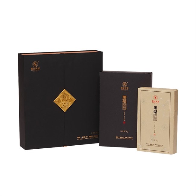 湘益黑茶湖南安化正宗黑茶益陽茶廠(chǎng)金磚獲茶1kg