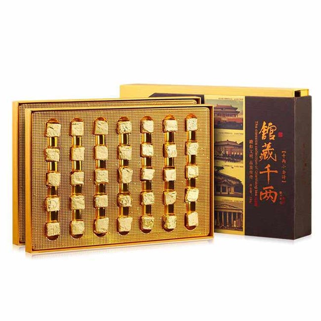 湖南安化黑茶正品白沙溪正宗黑茶特產(chǎn)茶葉免撬茶塊館藏幹兩(liǎng)小金磚530g
